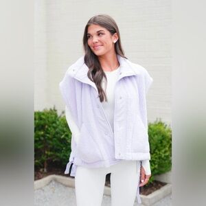 Free people Scout It Out Fleece Vest Iris